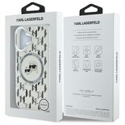 Husa pentru  iPhone 16 Karl Lagerfeld - IML MagSafe - transparent