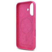 Husa pentru  iPhone 16 Karl Lagerfeld - Silicone MagSafe - fucsia