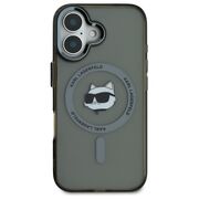 Husa pentru  iPhone 16 Plus Karl Lagerfeld - IML MagSafe - gri 