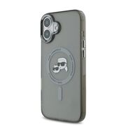 Husa pentru  iPhone 16 Plus Karl Lagerfeld - IML MagSafe - gri deschis