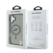 Husa pentru  iPhone 16 Plus Karl Lagerfeld - IML MagSafe - gri deschis