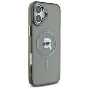 Husa pentru  iPhone 16 Plus Karl Lagerfeld - IML MagSafe - gri inchis