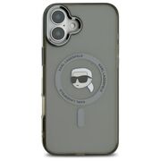 Husa pentru  iPhone 16 Plus Karl Lagerfeld - IML MagSafe - gri inchis