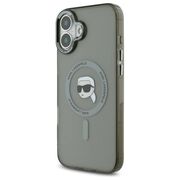 Husa pentru  iPhone 16 Plus Karl Lagerfeld - IML MagSafe - gri inchis