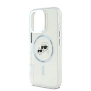 Husa pentru  iPhone 16 Pro Karl Lagerfeld - IML MagSafe - alb arctic