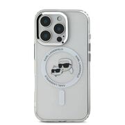 Husa pentru  iPhone 16 Pro Karl Lagerfeld - IML MagSafe - alb arctic