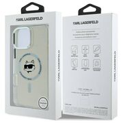 Husa pentru  iPhone 16 Pro Karl Lagerfeld - IML MagSafe - alb optic