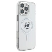 Husa pentru  iPhone 16 Pro Karl Lagerfeld - IML MagSafe - alb optic