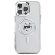 Husa pentru  iPhone 16 Pro Karl Lagerfeld - IML MagSafe - alb optic