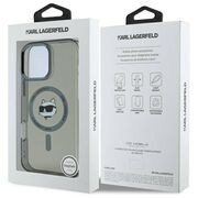 Husa pentru  iPhone 16 Pro Karl Lagerfeld - IML MagSafe - gri mat