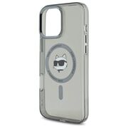 Husa pentru  iPhone 16 Pro Karl Lagerfeld - IML MagSafe - gri mat