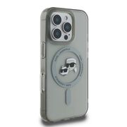 Husa pentru  iPhone 16 Pro Karl Lagerfeld - IML MagSafe - gri