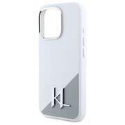 Husa pentru  iPhone 16 Pro Karl Lagerfeld - Silicone MagSafe - alb