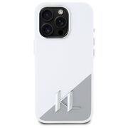 Husa pentru  iPhone 16 Pro Karl Lagerfeld - Silicone MagSafe - alb