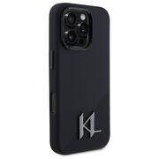 Husa pentru  iPhone 16 Pro Karl Lagerfeld - Silicone MagSafe - negru