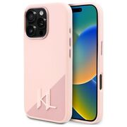 Husa pentru  iPhone 16 Pro Karl Lagerfeld - Silicone MagSafe - roz