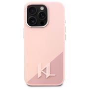 Husa pentru  iPhone 16 Pro Karl Lagerfeld - Silicone MagSafe - roz