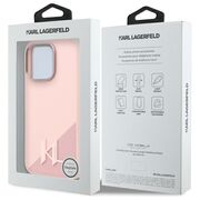 Husa pentru  iPhone 16 Pro Karl Lagerfeld - Silicone MagSafe - roz
