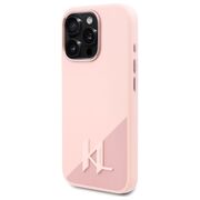 Husa pentru  iPhone 16 Pro Karl Lagerfeld - Silicone MagSafe - roz