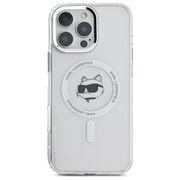 Husa pentru  iPhone 16 Pro Max Karl Lagerfeld - IML MagSafe - alb mat