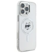 Husa pentru  iPhone 16 Pro Max Karl Lagerfeld - IML MagSafe - alb mat