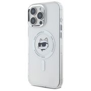 Husa pentru  iPhone 16 Pro Max Karl Lagerfeld - IML MagSafe - alb mat