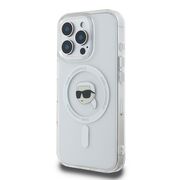 Husa pentru  iPhone 16 Pro Max Karl Lagerfeld - IML MagSafe - alb