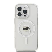 Husa pentru  iPhone 16 Pro Max Karl Lagerfeld - IML MagSafe - alb