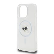Husa pentru  iPhone 16 Pro Max Karl Lagerfeld - IML MagSafe - alb