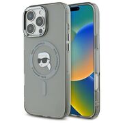 Husa pentru  iPhone 16 Pro Max Karl Lagerfeld - IML MagSafe - gri deschis