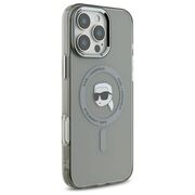 Husa pentru  iPhone 16 Pro Max Karl Lagerfeld - IML MagSafe - gri deschis