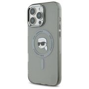 Husa pentru  iPhone 16 Pro Max Karl Lagerfeld - IML MagSafe - gri deschis