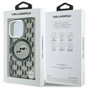 Husa pentru  iPhone 16 Pro Max Karl Lagerfeld - IML MagSafe - gri inchis