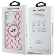 Husa pentru  iPhone 16 Pro Max Karl Lagerfeld - IML MagSafe - roz