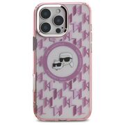 Husa pentru  iPhone 16 Pro Max Karl Lagerfeld - IML MagSafe - roz