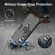 Husa pentru  Samsung Galaxy S24 FE cu inel Ring Armor Kickstand Tough, negru