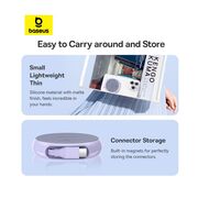 Cablu Baseus - Data Cable Pathfinder Series USB Tip C - USB Tip C 100W, retractabil, 1m -  mov