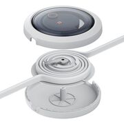 Cablu de date si incarcare 3 in 1 Baseus - Data Cable Free2Draw USB Type-C la USB Type-C, Lightning, Micro-USB Fast Charging 100W, retractabil, 1.1 m - alb