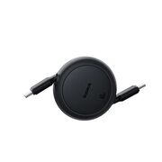 Cablu de date si incarcare Baseus - Data Cable Free2Pull Mini USB Type-C la USB Type-C, Fast Charging 60W, retractabil, 1m - negru