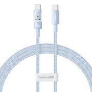 Cablu de date si incarcare Baseus - Data Cable Gem USB Type-C la USB Type-C, Super Fast Charging 100W, 1m - albastru