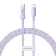 Cablu de date si incarcare Baseus - Data Cable Gem USB Type-C la USB Type-C, Super Fast Charging 100W, 1m - mov