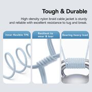 Cablu de date si incarcare Baseus - Data Cable Gem USB Type-C la USB Type-C, Super Fast Charging 100W, 2m - albastru
