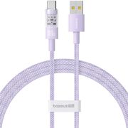 Cablu de date si incarcare Baseus - Data Cable Gem USB la USB Type-C, Super Fast Charging 100W, 2m - mov