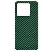 Husa pentru  Xiaomi 14T CarbonFiber UltraSlim, Lightweight, verde