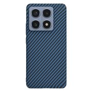 Husa pentru  Xiaomi 14T Pro CarbonFiber UltraSlim, Lightweight, albastru