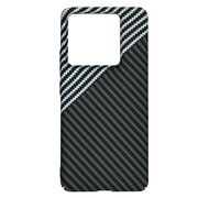 Husa pentru  Xiaomi 14T Pro CarbonFiber UltraSlim, Lightweight, gri