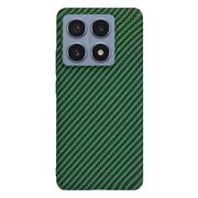 Husa pentru  Xiaomi 14T Pro CarbonFiber UltraSlim, Lightweight, verde