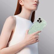 Husa pentru  Xiaomi Redmi 14C cu sclipici Liquid Crystal Glitter, albastru