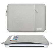 Husă Laptop Slim Business 15-16" – Design Elegant, Protecție Completă, Compartiment Accesorii, Ideală pentru MacBook, Lenovo, ASUS, HP, Dell, gri