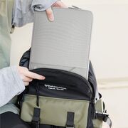 Husă Laptop Slim Business 15-16" – Design Elegant, Protecție Completă, Compartiment Accesorii, Ideală pentru MacBook, Lenovo, ASUS, HP, Dell, gri
